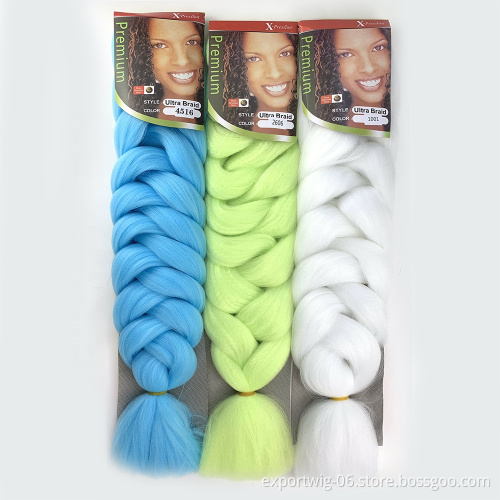 Factory Price Ultra Braid Wholesale Synthetic Hair Braids Crochet Hair Extension Jumbo Box Wholesale Expressio Braiding Hair